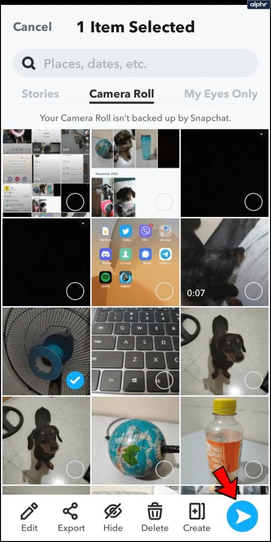 Snapchat: So bearbeiten Sie Fotos und Videos aus Ihrer Kamerarolle
