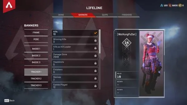 Statistiche gioco Apex Legends