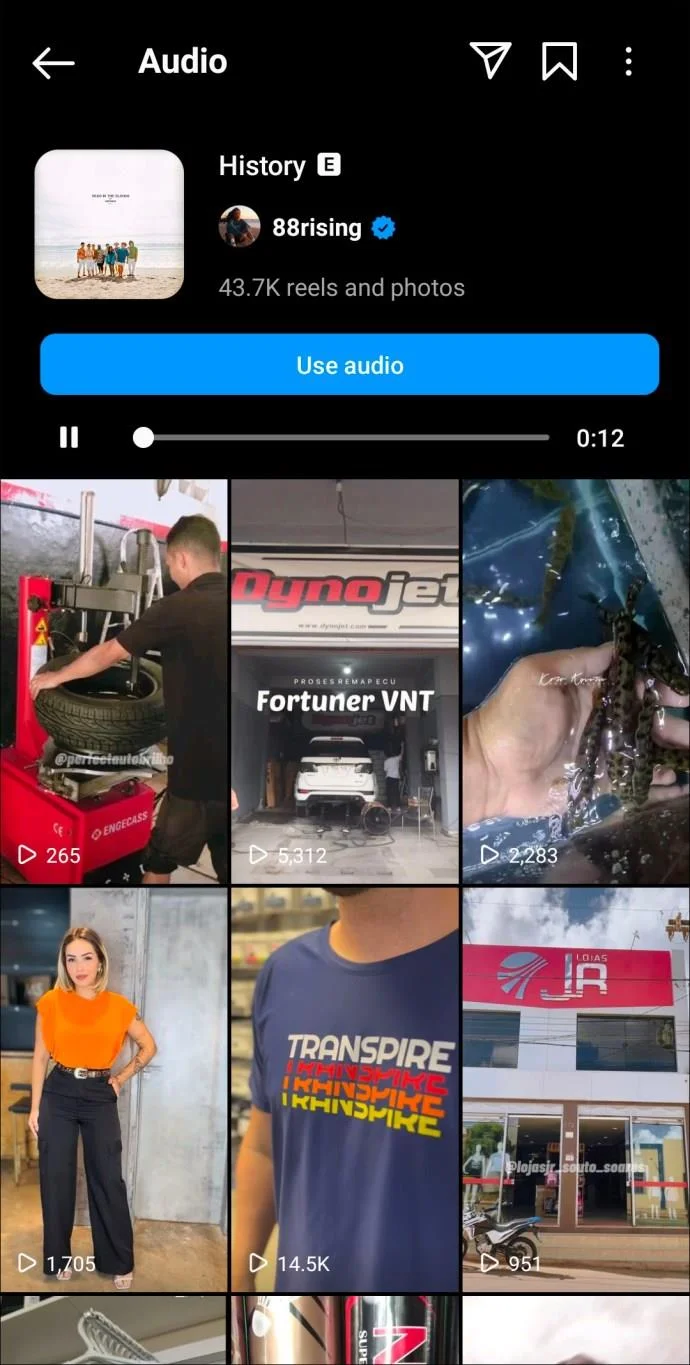 De beste Instagram Reels-nummers