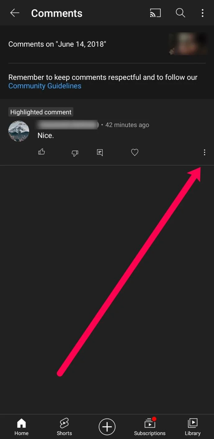 Come visualizzare la cronologia dei commenti di YouTube