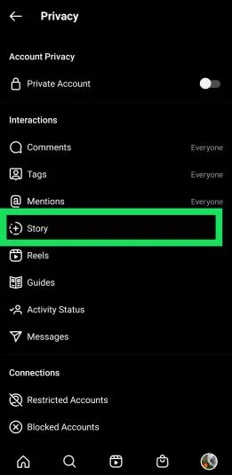 Como retroceder ou voltar em uma história do Instagram