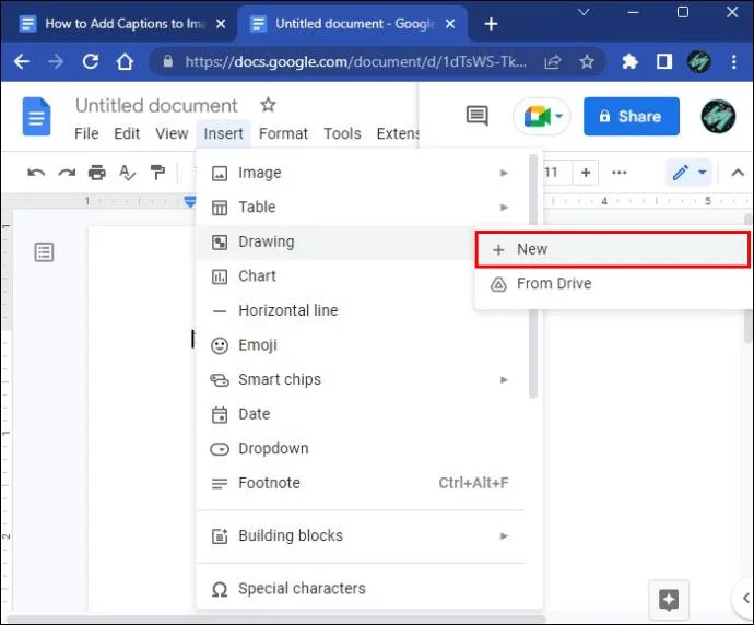 چگونه در Google Docs به تصاویر زیرنویس اضافه کنیم