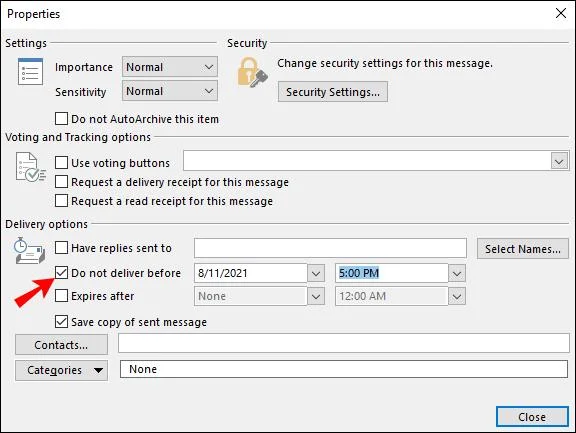 Jak zaplanować wiadomość e-mail w programie Outlook