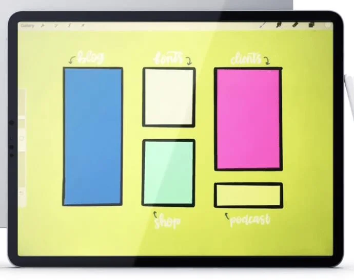 Como selecionar várias camadas no Procreate