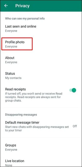 نحوه رفع عدم نمایش عکس نمایه واتساپ