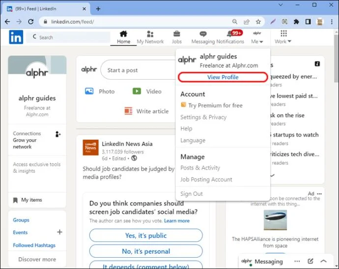 लिंक्डइन में अपना जन्मदिन कैसे बंद करें