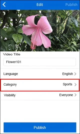 iPhone 카테고리 선택