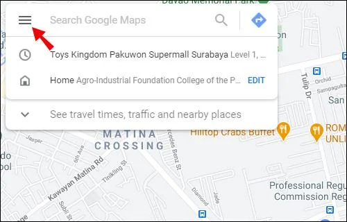 Jak wyświetlić historię wyszukiwania w Mapach Google