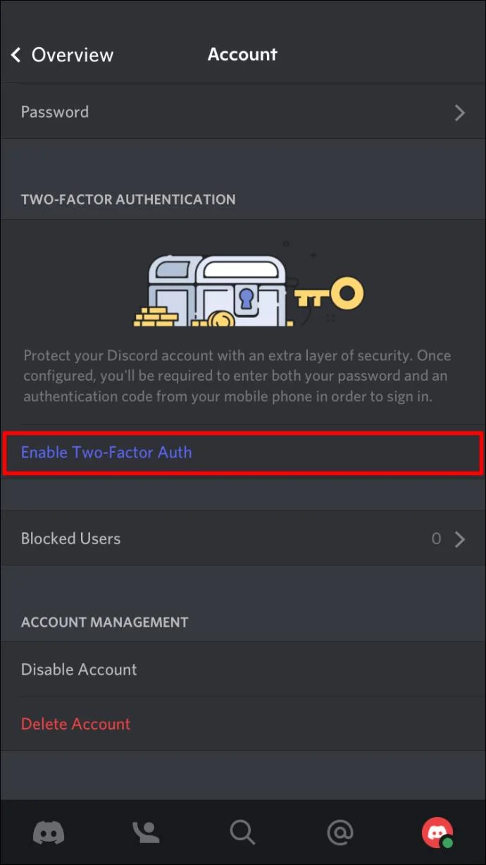 نحوه روشن یا خاموش کردن 2FA در Discord