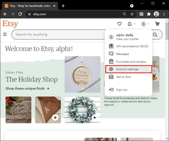 Etsy에서 이메일 주소를 변경하는 방법