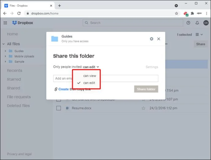 نحوه اشتراک گذاری فایل ها در Dropbox در رایانه شخصی یا تلفن هوشمند نحوه اشتراک گذاری فایل ها در Dropbox در رایانه شخصی یا تلفن هوشمند