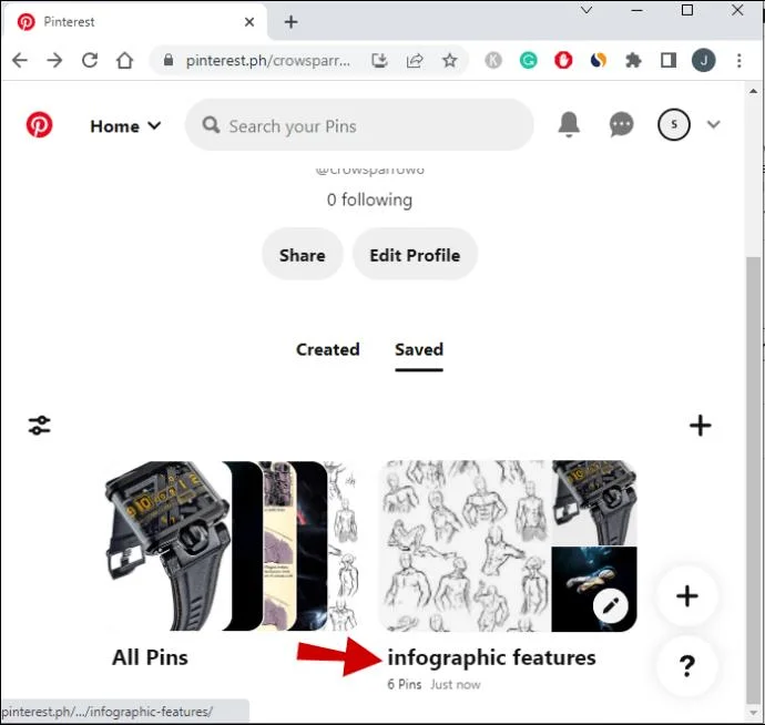 نحوه حذف یک تابلو در پینترست