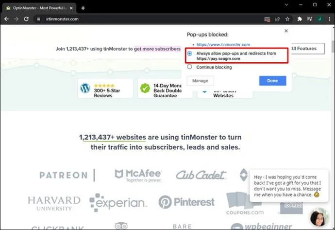 Jak zatrzymać przekierowania w Chrome