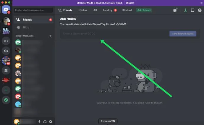 نحوه ارسال درخواست دوستی در Discord