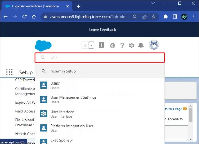 다른 사용자로 Salesforce에 로그인하는 방법