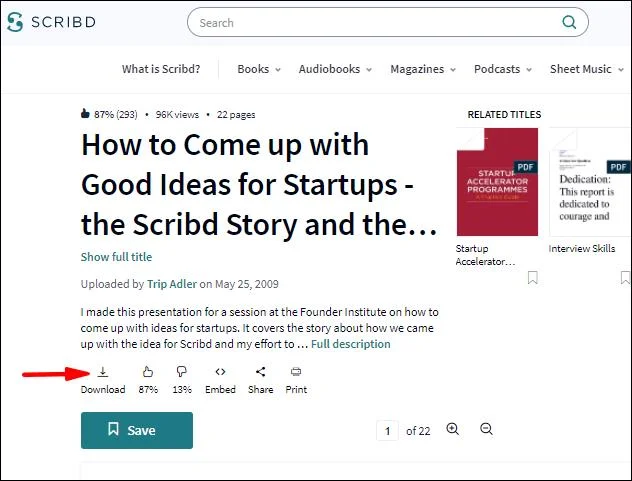 Cara Mengunduh PDF Dari Scribd