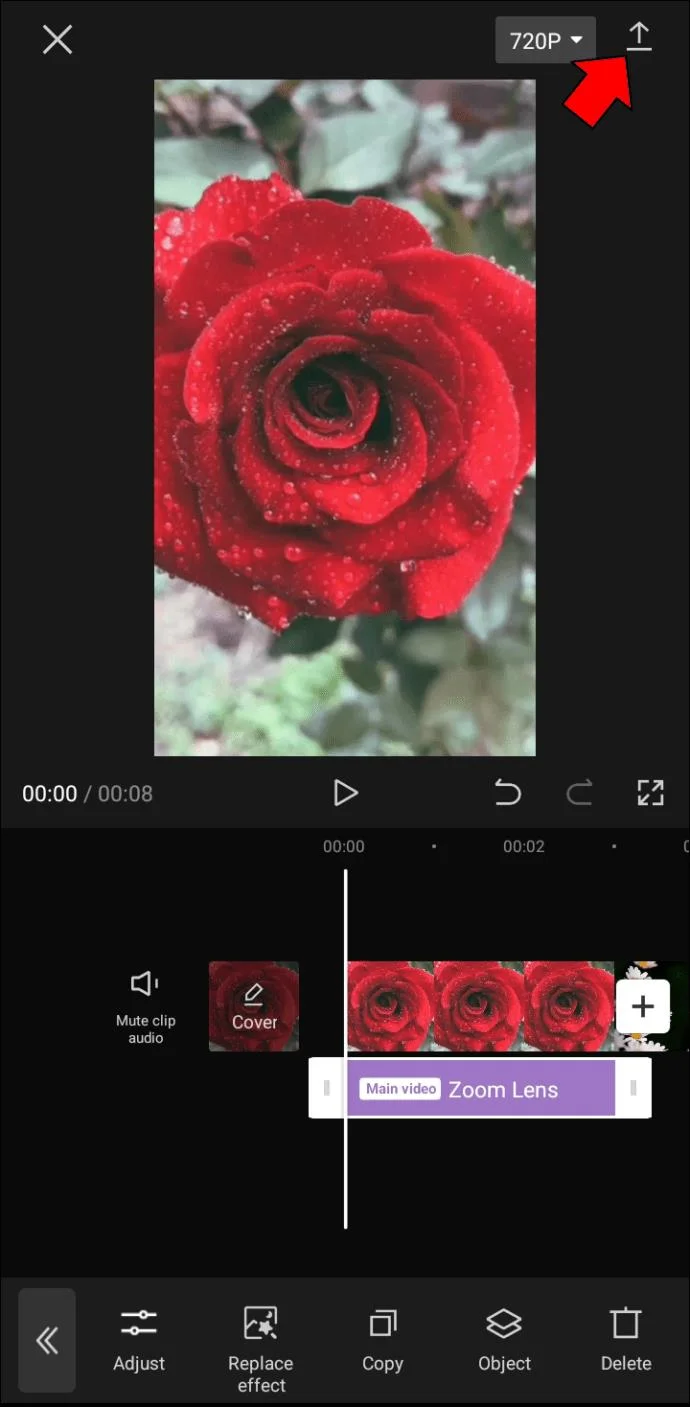 نحوه استفاده از جلوه زوم با CapCut
