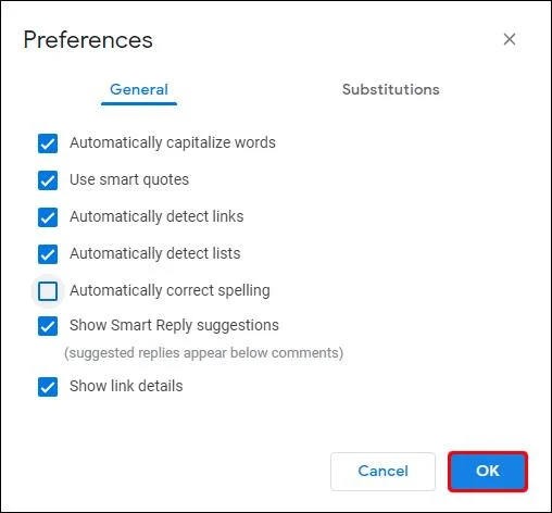 نحوه غیرفعال کردن تصحیح خودکار در Google Docs