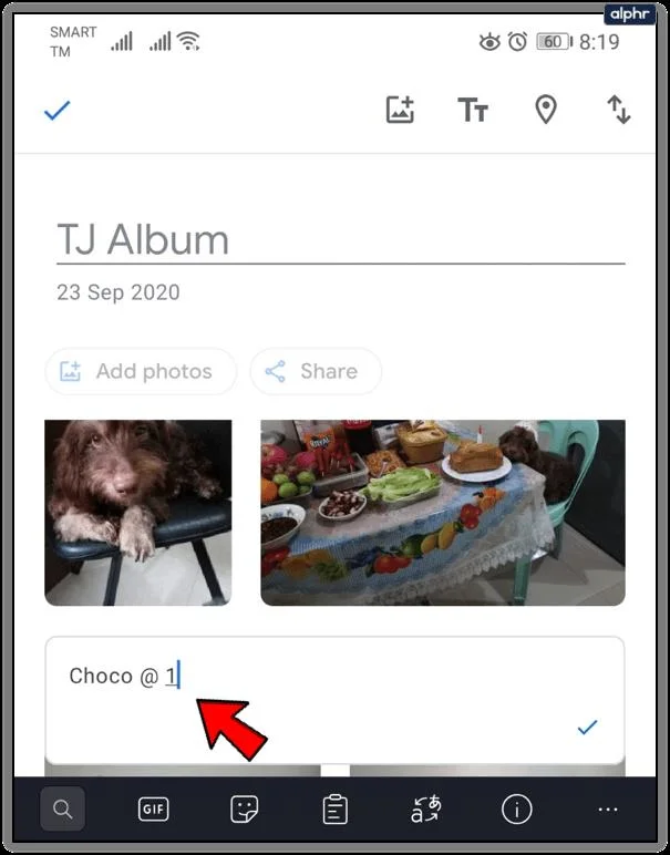 Cómo agregar texto en Google Photos