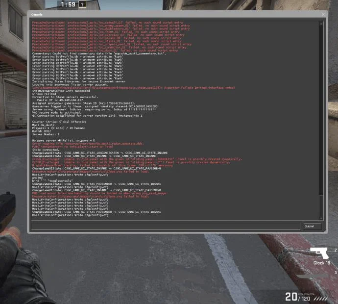 نحوه باز کردن منوی نمایشی در CSGO