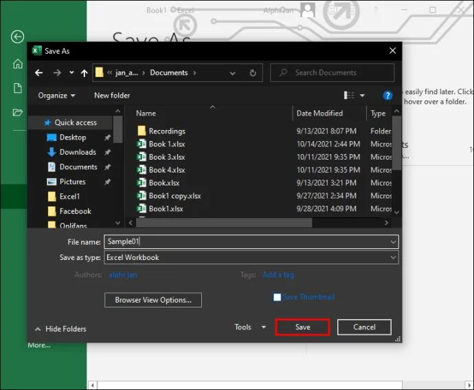 Come recuperare un file Excel non salvato