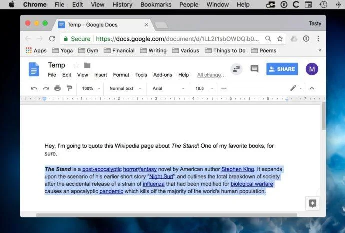 چگونه قالب بندی را در Google Docs پاک کنیم