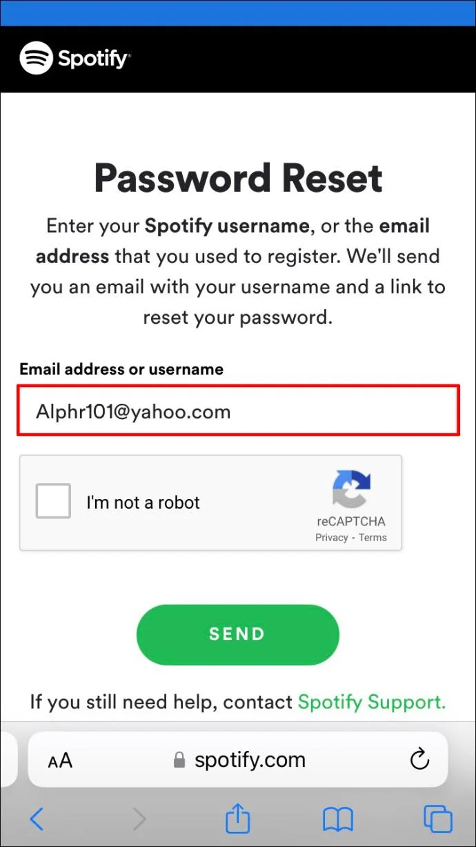 نحوه تغییر رمز عبور به حساب Spotify