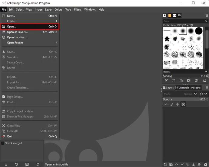 نحوه برش تصویر در GIMP