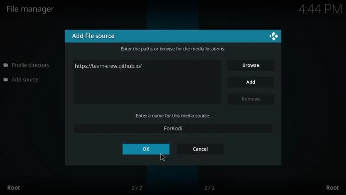 Kodi: Cómo instalar el complemento The Crew