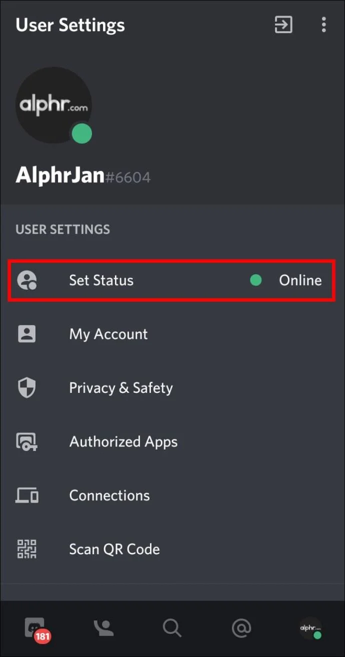 چگونه وضعیت خود را در Discord تغییر دهید