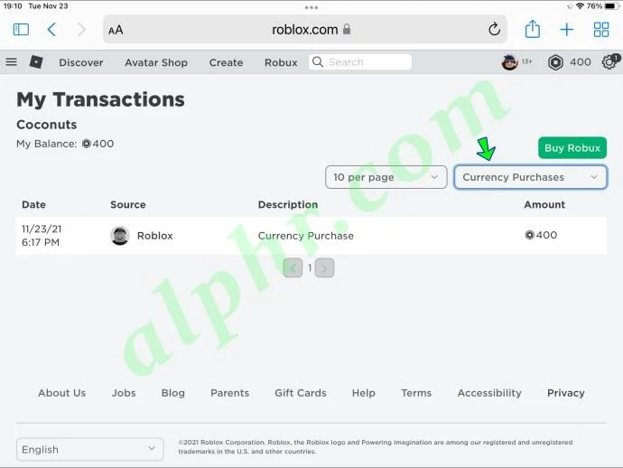 Étape 5 pour afficher l'historique sur iPad