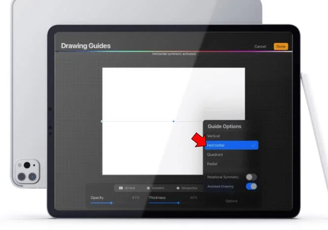 Cara Mencerminkan Objek Dalam Lukisan Dalam Procreate