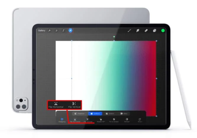 Cara Mencerminkan Objek Dalam Lukisan Dalam Procreate
