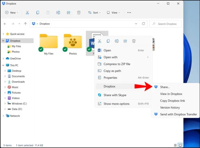 نحوه اشتراک گذاری فایل ها در Dropbox در رایانه شخصی یا تلفن هوشمند نحوه اشتراک گذاری فایل ها در Dropbox در رایانه شخصی یا تلفن هوشمند
