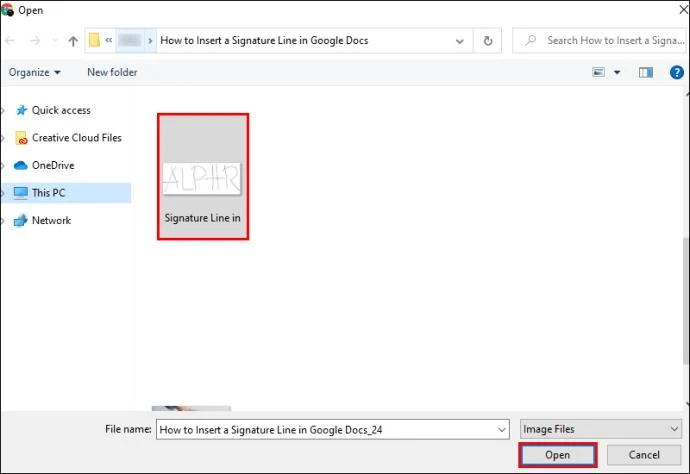 نحوه درج یک خط امضا در Google Docs