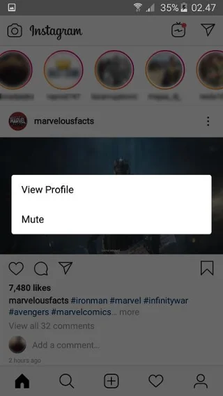 Como retroceder ou voltar em uma história do Instagram