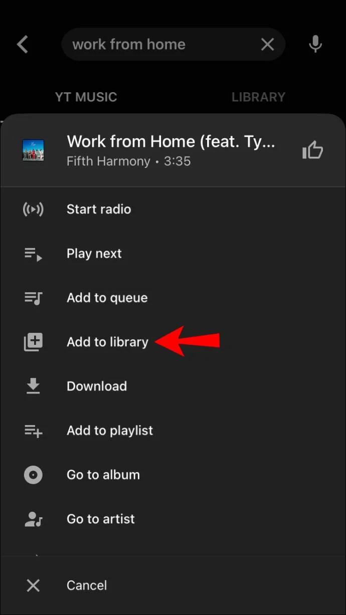 YouTube Music のライブラリに曲を追加または削除する方法