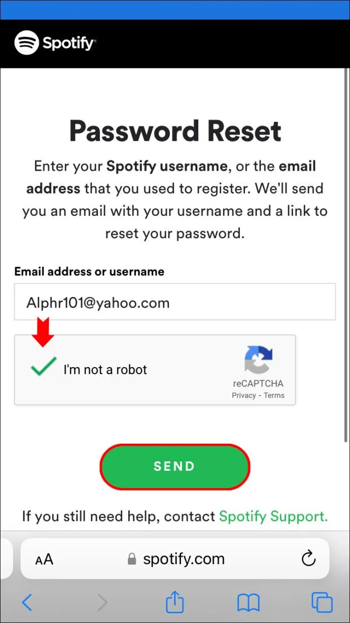 نحوه تغییر رمز عبور به حساب Spotify