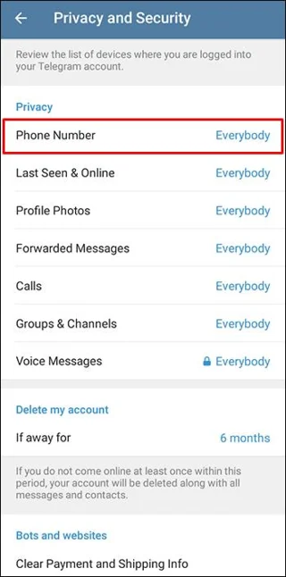 نحوه مسدود کردن اسپم در تلگرام