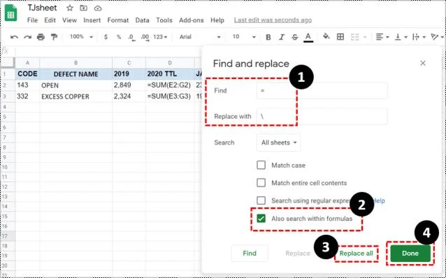 چگونه فرمول را بدون تغییر در Google Sheets بکشیم