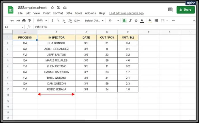 نحوه افزودن و حذف سطرها و ستون ها در Google Sheets