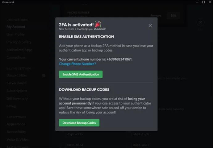 نحوه روشن یا خاموش کردن 2FA در Discord