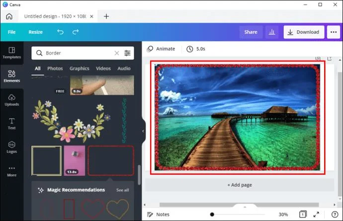 So fügen Sie einem Foto einen Rand hinzu