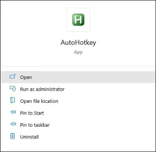 AutoHotKey起動