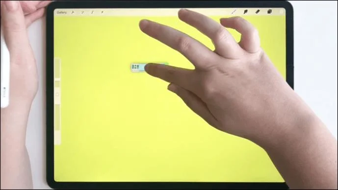 Como selecionar várias camadas no Procreate