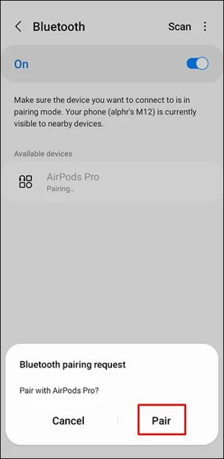 Android 기기에서 AirPods Pro를 사용하는 방법