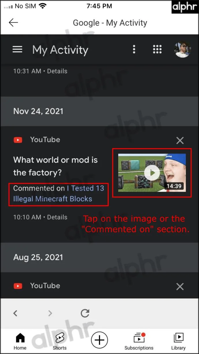 Come visualizzare la cronologia dei commenti di YouTube