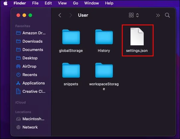 Jak otworzyć Settings.Json w kodzie VS
