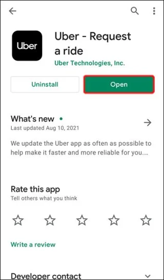 Uber – چگونه می توان مقصد را به عنوان یک سوار یا راننده تغییر داد