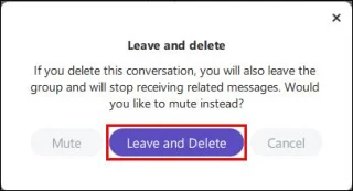 نحوه ترک یک گروه در وایبر